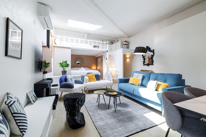 Loft éLégant - Dernier éTage – Port De Nice à Pied - Villefranche-sur-Mer