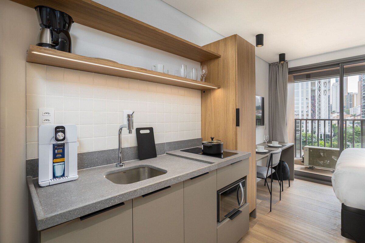 Airbnb em destaque: LUM0704 New studio at Anália Franco em Vila Formosa