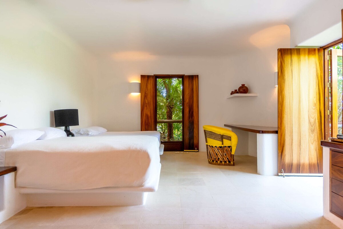 Slaapkamer 5 - 2 tweepersoonsbedden