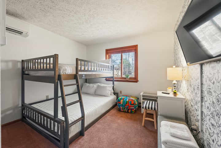 Bedroom 3 features a full-over-queen bed.