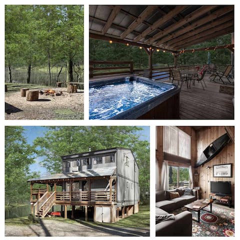 Waterfront w/Hot Tub, Fire Pit, Deck & Water Toys!