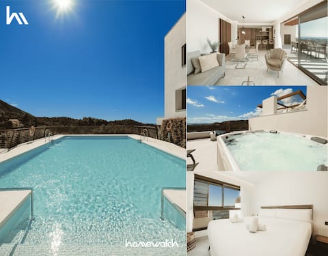 Penthouse; jacuzzi; two terraces; panoramic views