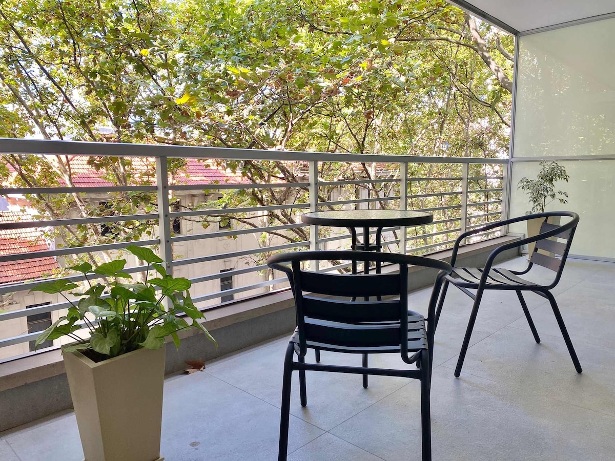 Departamento de 1 dormitorio con balcón y amenities en Palermo