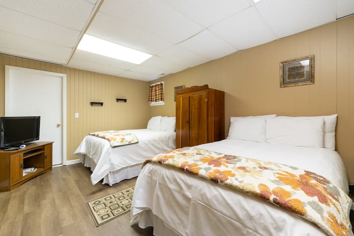 Habitaciones cómodas diseñadas para grupos.