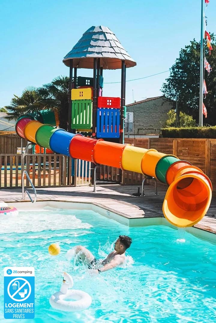 Zecamping 3* Tente 12m² Parc Aquatique - Surgères
