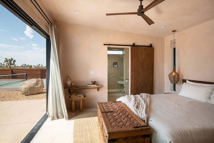 Primary bedroom at Sage.