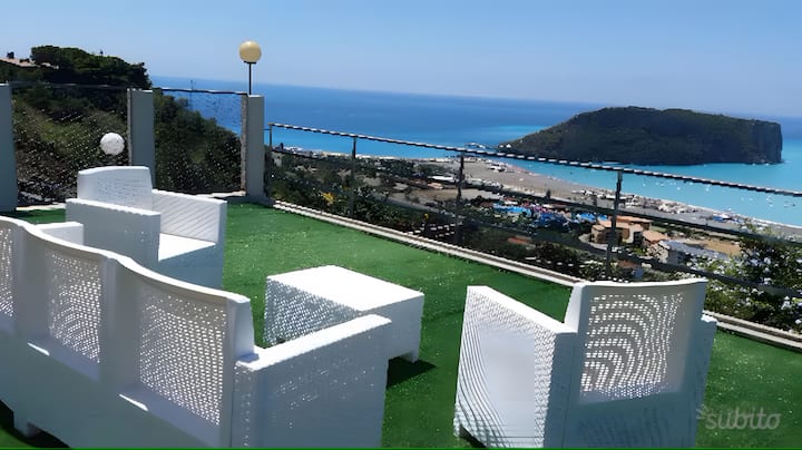 Casa Vista Mare Con Giardino - Tortora Marina
