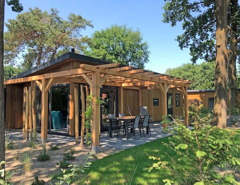 Heide Lodge Eco 6 people with Hottub and Sauna