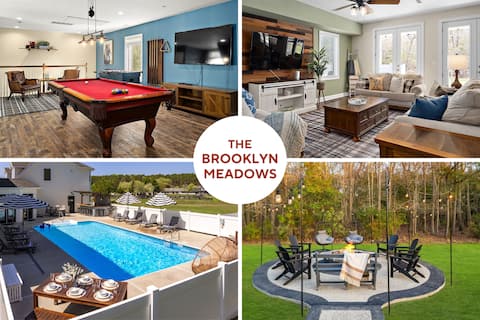 Lux 8BR Estate Near OCMD-Sleeps23-GameRoom-Firepit