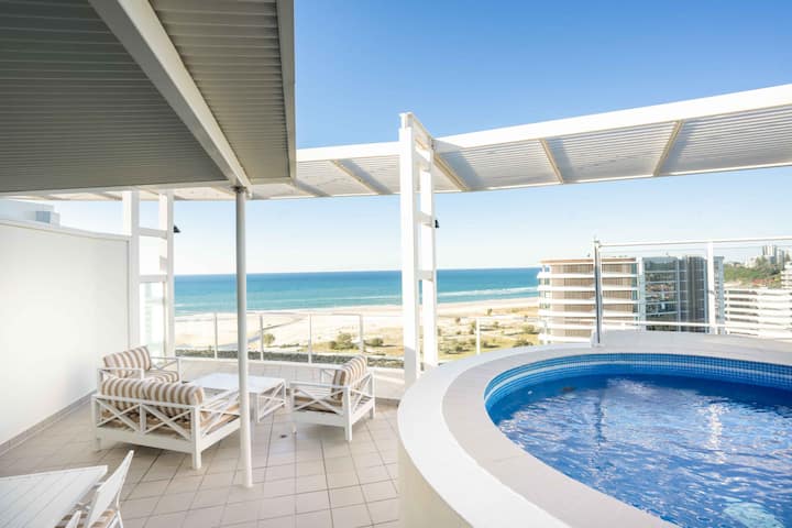 Coastal Penthouse with private heated plunge pool