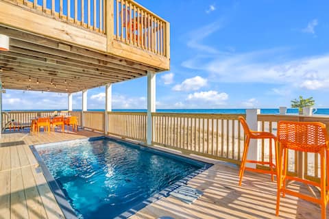 Dog Friendly Beachfront Home with Pool