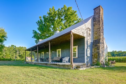 Hot Tub & Creek Views: Secluded Perryville Cabin