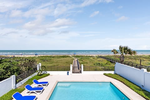Beachfront Home w/ private access & Heated Pool!