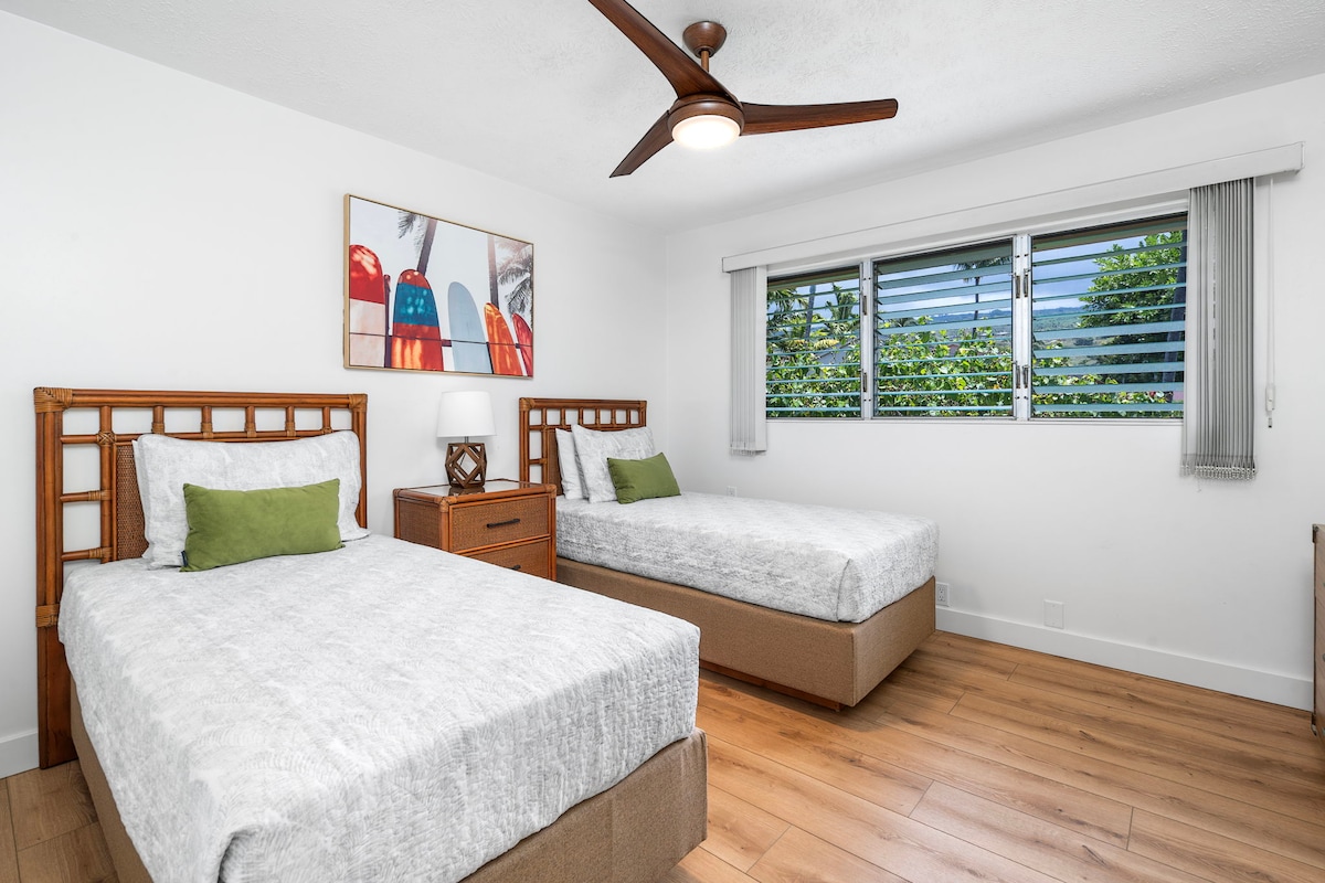 เตียงแฝดสามารถกำหนดค่าเป็นเตียงคิงไซส์ได้ตามคำขอเหมาะสำหรับครอบครัวหรือเพื่อนๆ