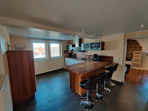 Modern apartment with 2 bedrooms and kitchen