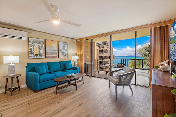 Sala de estar frente a la playa