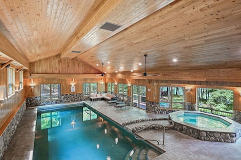 Luxury Forest Pool House with Hot Tub