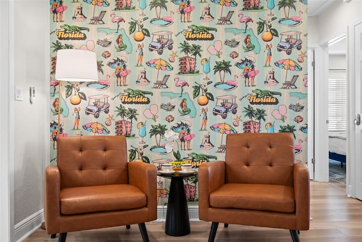 Enjoy out sitting area with a coffee from our fully stocked coffee bar.