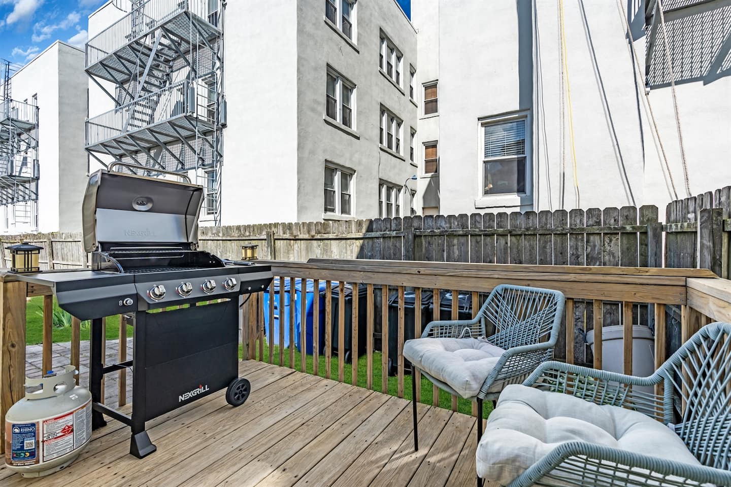 Who doesn't love having their own grill area with seating while you cook?