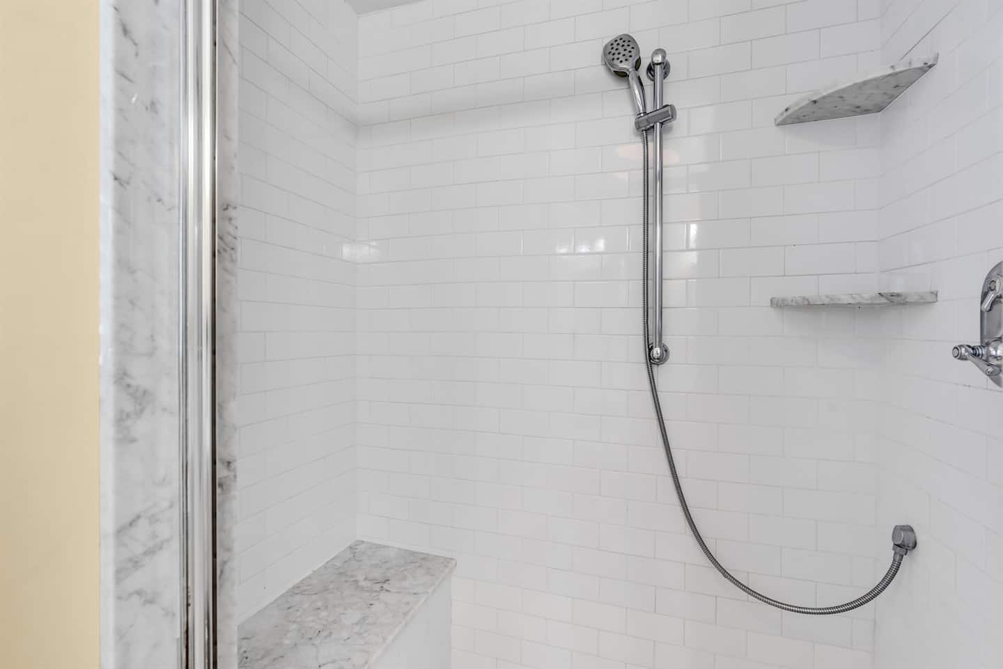 Beautiful tiled shower!