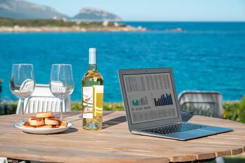 Lazulino Suite - beachfront flat with garden