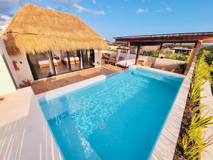 4 Bedroom Penthouse W/ Private Rooftop & Pool Alde - Tulum