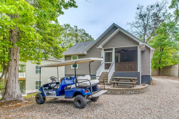 Golf Cart Included: Little River Cottage W/ Deck! - Little River, SC