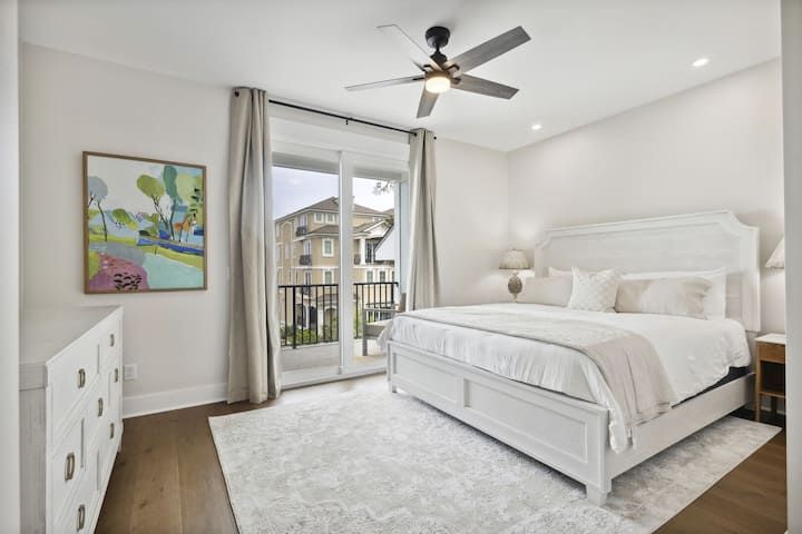 Dormitorio 6 - Hermosa suite king con baño privado y balcón privado con vista al mar