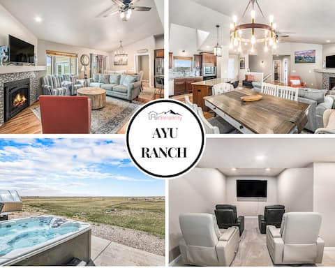Spacious ranch w/ hot tub & fire pit