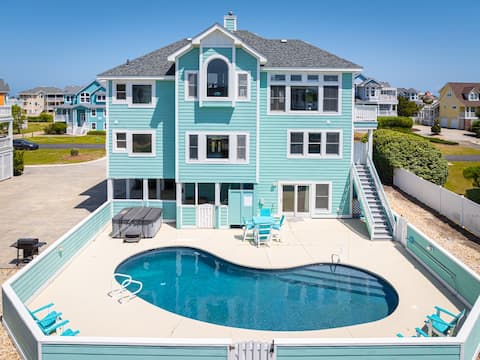 Salt and Soul Cottage:Pool, Hot Tub,Steps to Beach