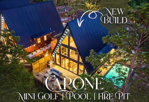 New Build Charming A-Frame w/Pool Near Hot Springs