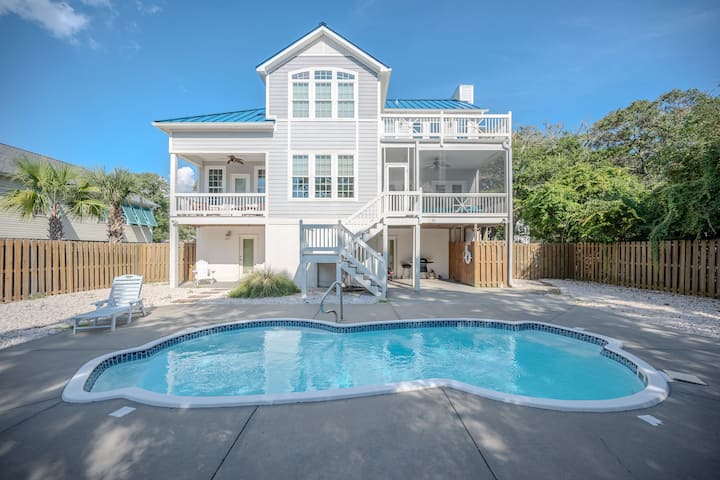 Time Stands Still: Home W/private Fenced In Pool - Southport, NC