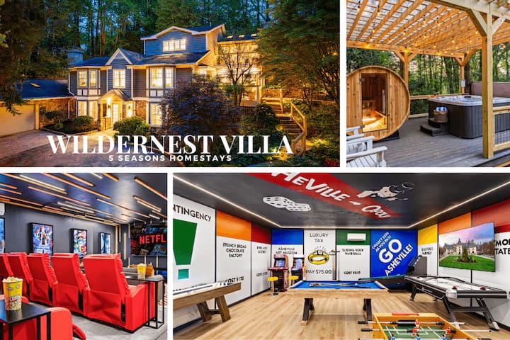 Lux Nature Villa: Games & Spa!