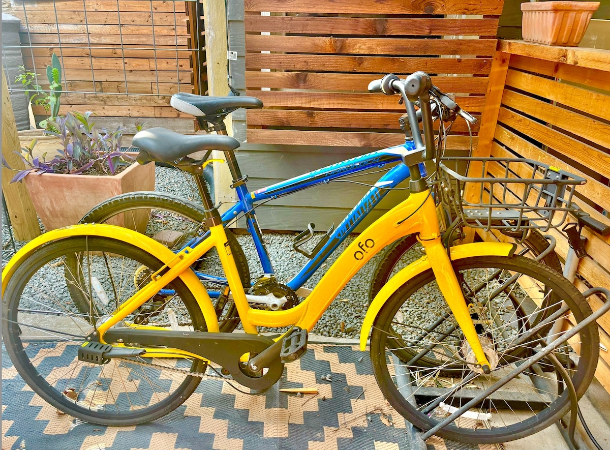 Tucked Away: Artsy East Austin Studio + Free Bikes