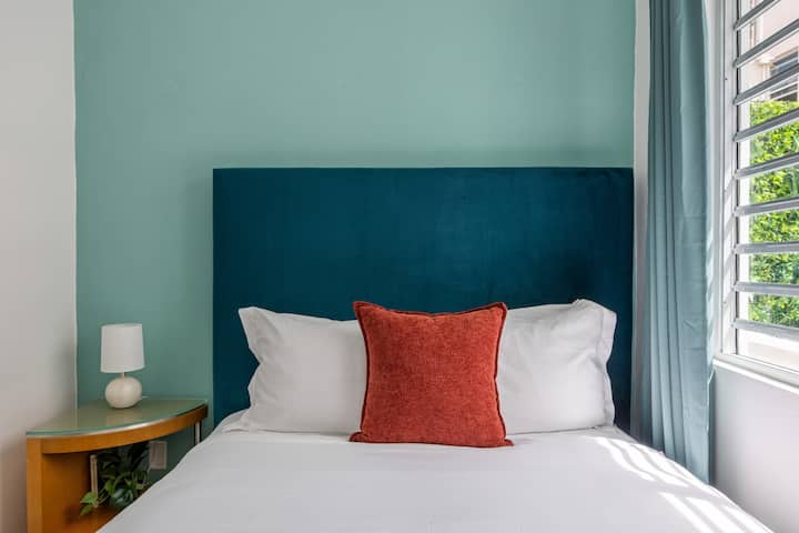 Dormitorio 4, cama tamaño queen