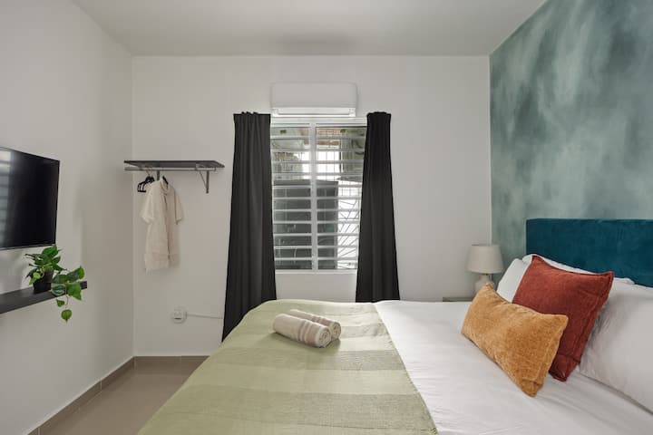 Dormitorio principal, cama tamaño king