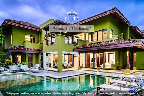 Exclusive Villa at Reserva Conchal, Walk to Beach!