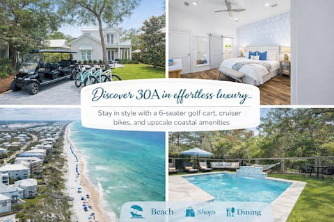 30A Seacrest Beach Access | Pool/Golf Cart/Bikes