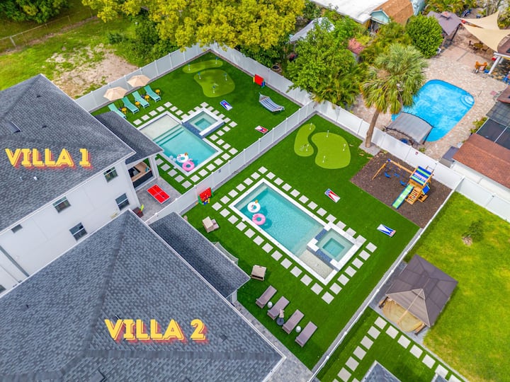 Twin Luxury Villas In Tampa: Perfect For 30 Guests - Tampa