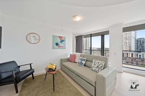 KozyGuru | Sydney CBD | Modern 2-Bedroom Apt