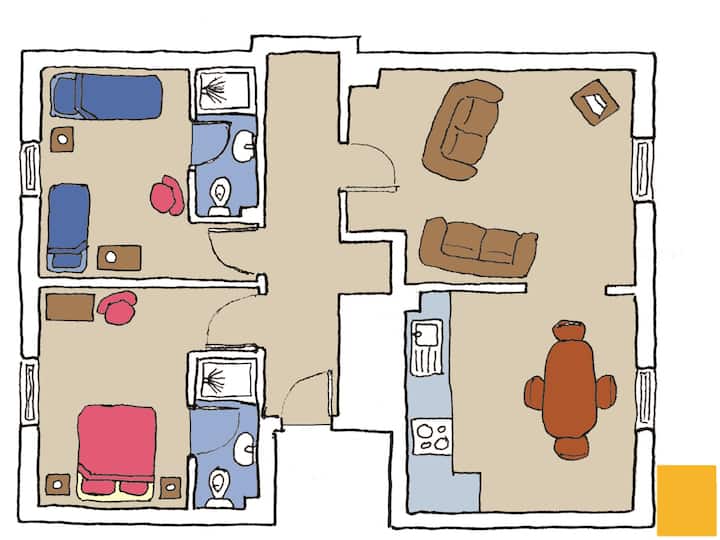 Appartement-sdb Privée Avec Douche-two Hoots - Shanklin