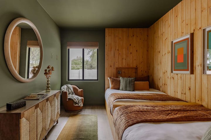 4号卧室|两张全床|主屋| A号院落