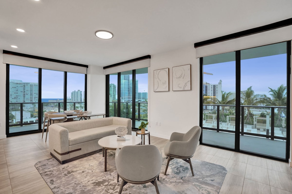 View of Coastal Luxury | Elegant 2BR in Premier High-Rise - Condominiums for ...