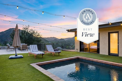 Pool, Firepit, Views | The Lake House at Malibu