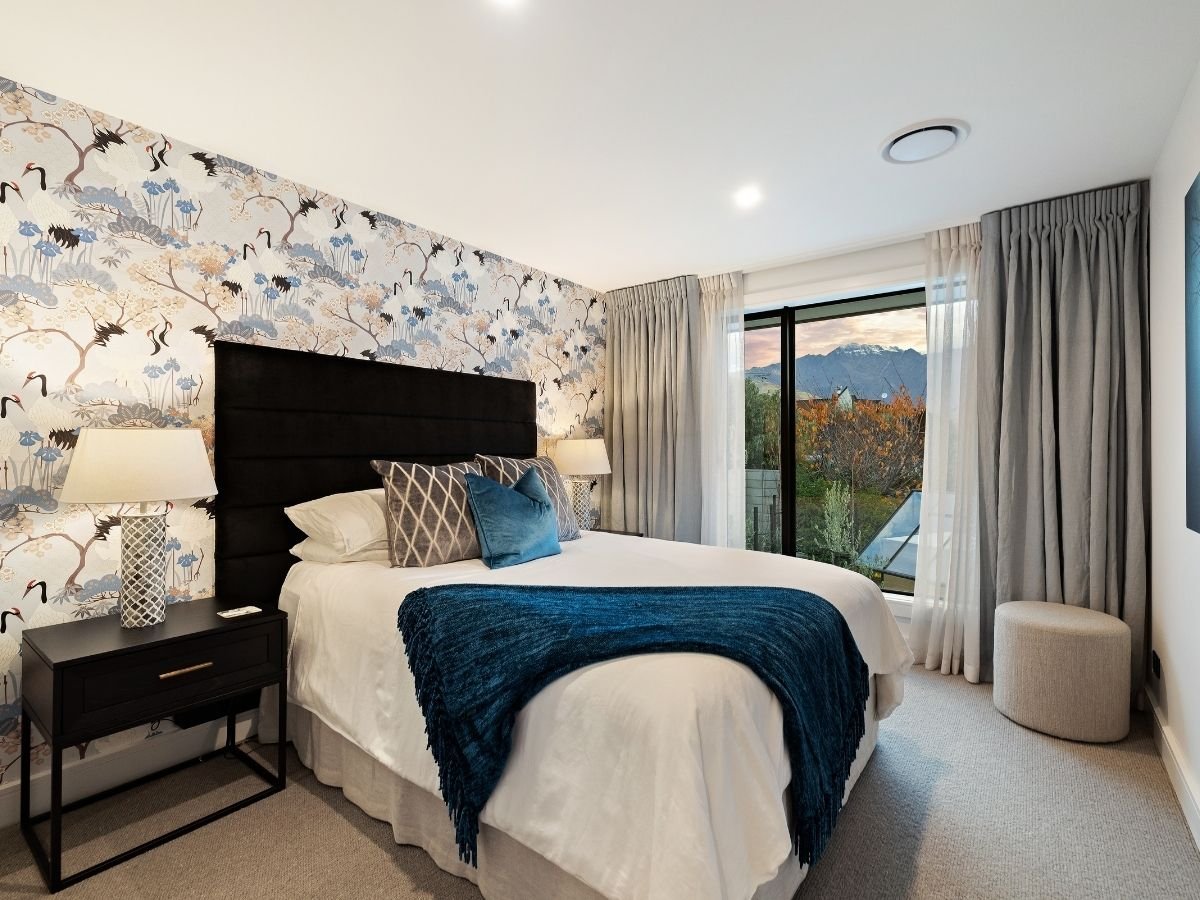 Dormitorio 2 de The Glasshouse con vistas a la montaña