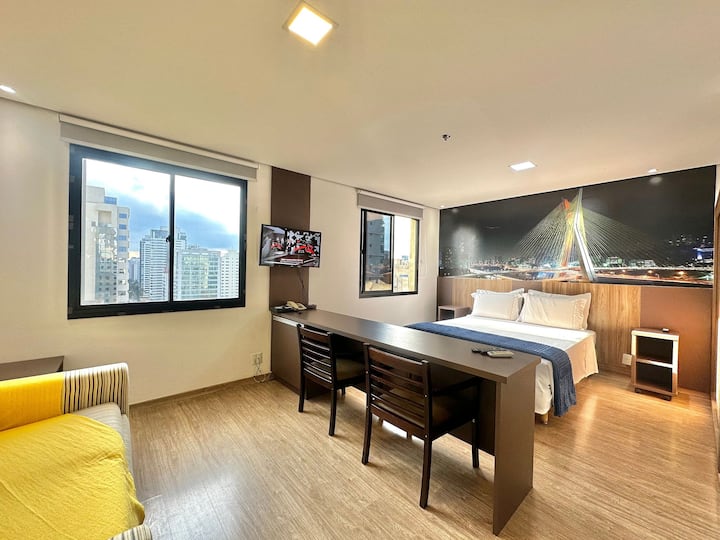 Luxo E Conforto 2 Suítes Times Square Jamaris 100 - Moema