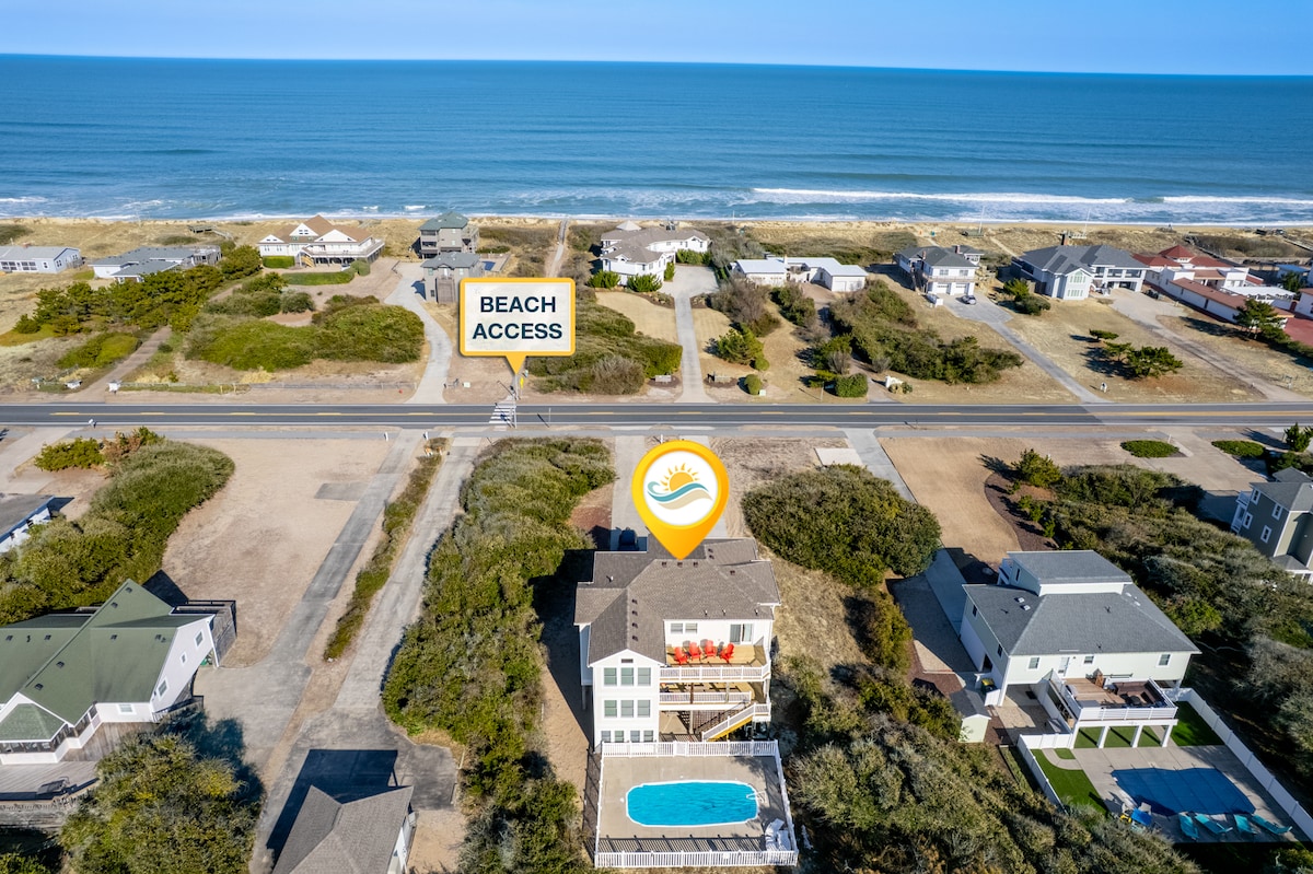 Olive the Sun: Ocean View, Pool, Hot Tub, 7BR