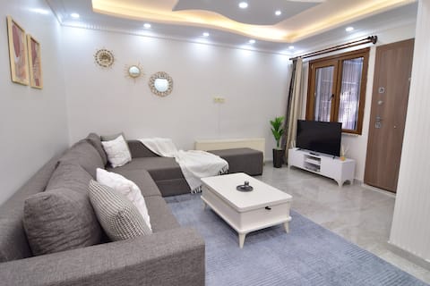 Popular Airbnb listing: Bright 2BR Home with outdoor garden and BBQ in Büyükçekmece