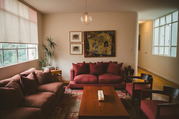 Charming flat with art & natural light in Condesa