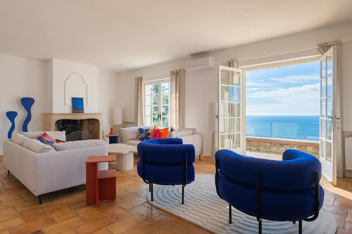 Large Luxury A/c Villa, Breathtaking View & Quiet - Rayol-Canadel-sur-Mer